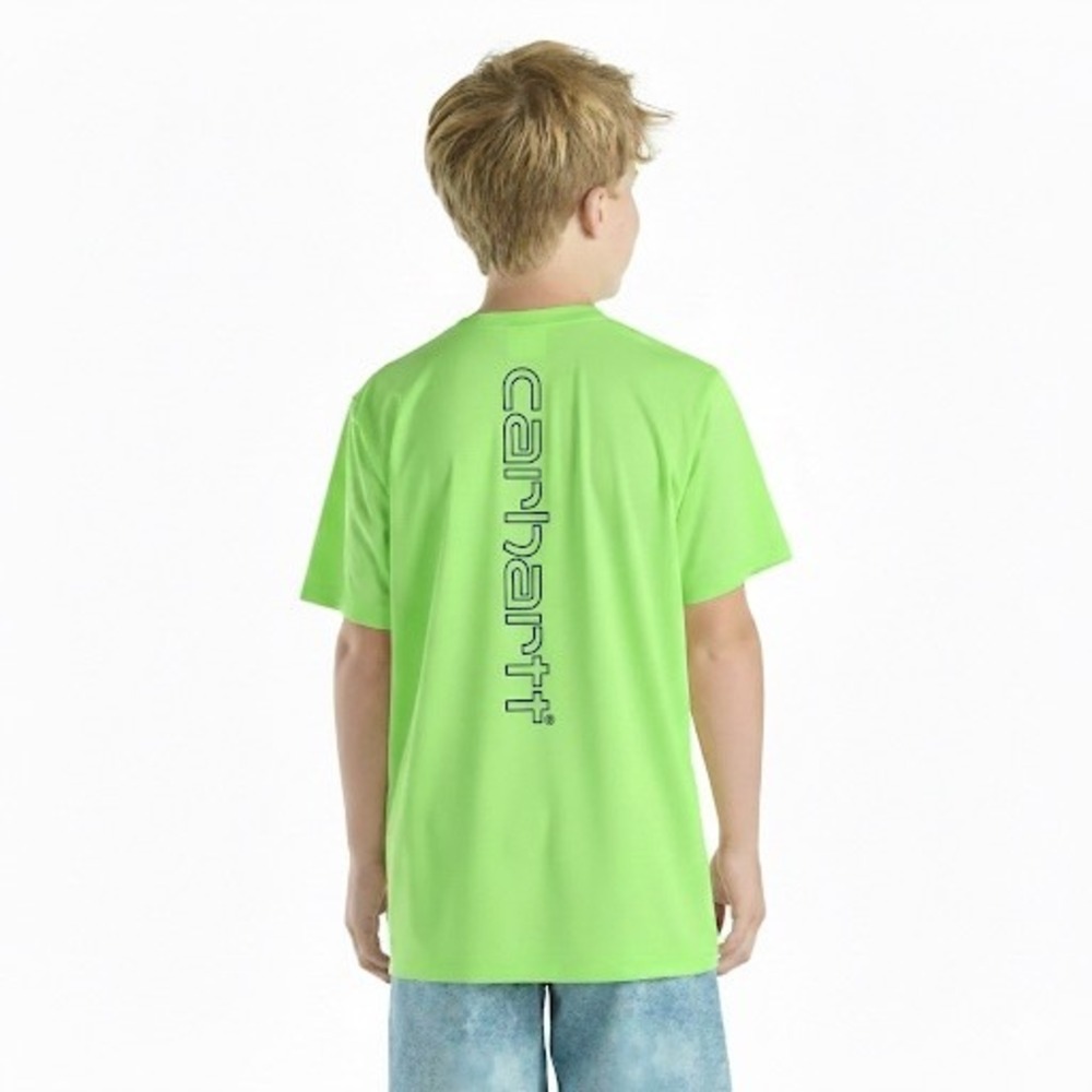 Carhartt Boy's Large (8/10) Force Sun‎ NEON Defender T-Shirt, SHIPS TODAY 🎁